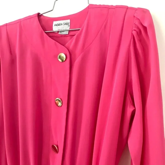 Vintage 1980’s hot pink secretary dress - Picture 8 of 13